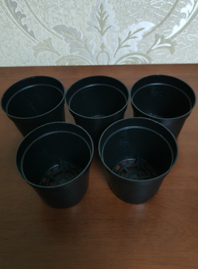 【育苗杯】小圆杯迷你月季盆多肉植物花盆 黑塑料软盆种植盆