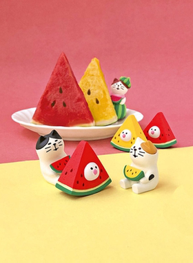 ins夏日冰爽西瓜decole树脂礼物