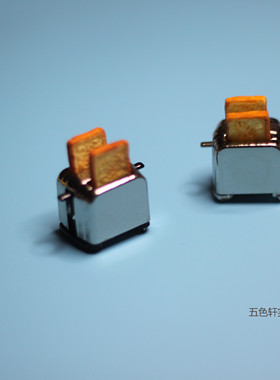 微缩食玩场景小布配件面包机模型