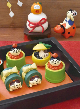 diy日式风祈福神官巫女树脂摆件