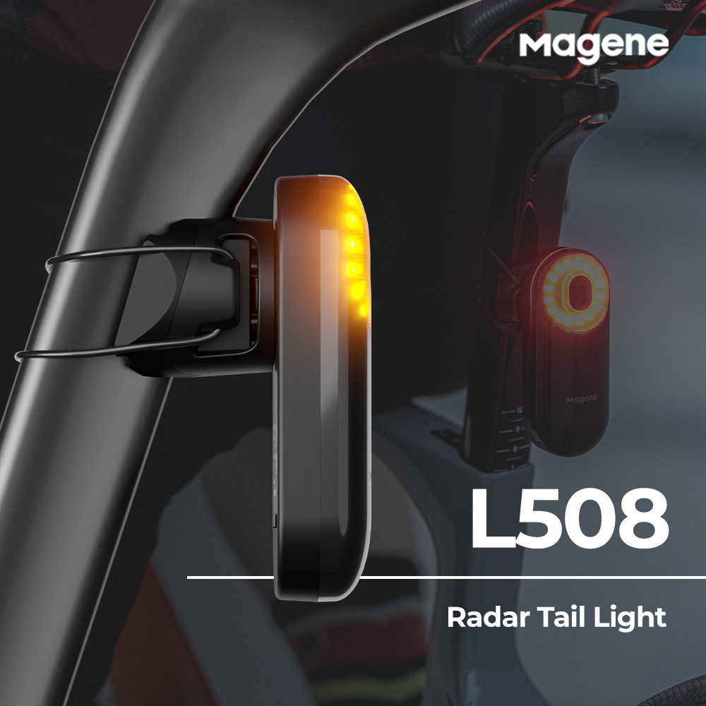 magene迈金L508自行车公路车智能雷达尾灯刹车感应夜骑高亮警示灯 - 图1