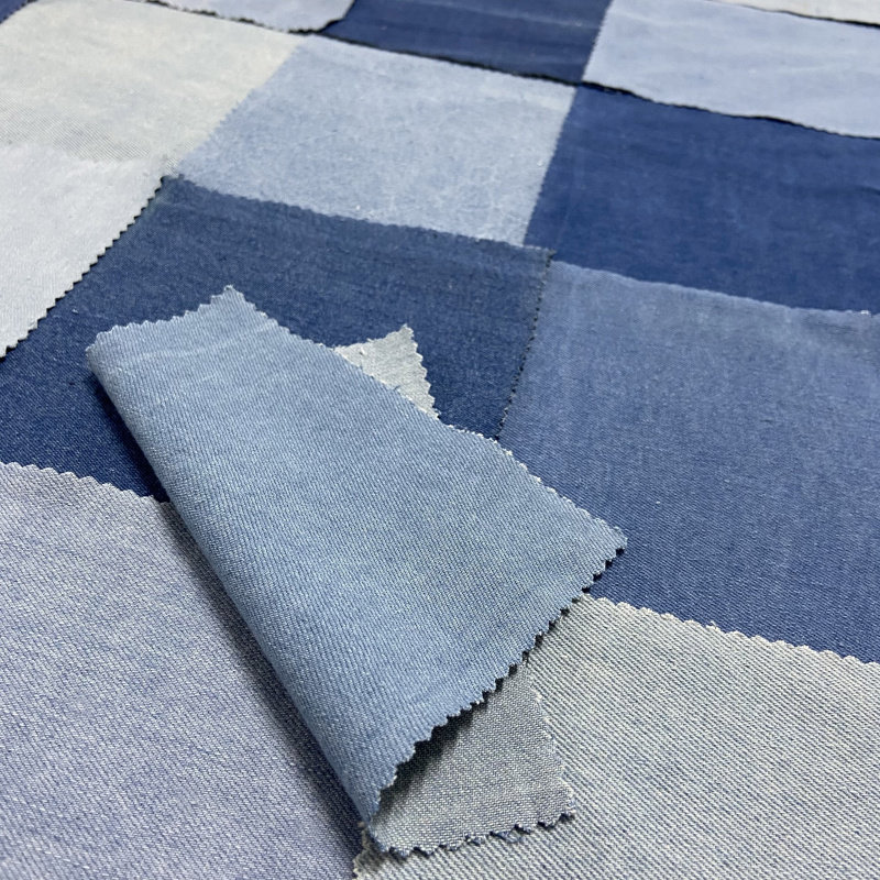 牛仔拼布料组作业改造学生布艺手工DIY 印花布头设计面料补丁小块