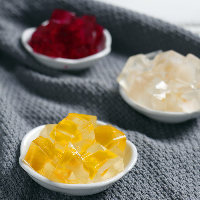 味群水晶果冻粉茶冻爱玉冻原味透明布丁粉商用自制免煮寒天粉1kg