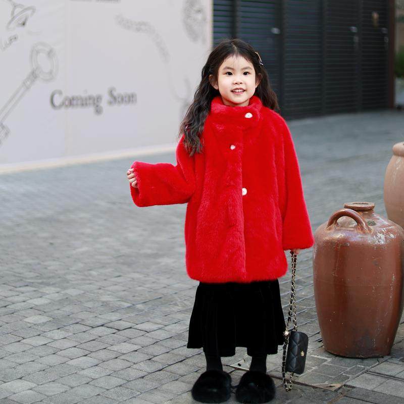 2025冬新款女童加厚外套宝宝洋气水貂绒棉衣小女孩韩版公主过年服,淘宝优惠券,粉丝福利购,淘宝优惠卷