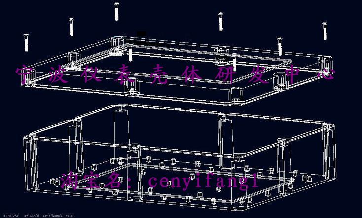 塑料外壳/安防监控电源防水盒/治具盒/密封盒F11型320*240*110/60 - 图3