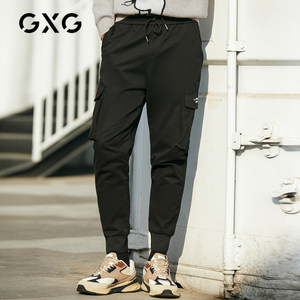 【断码秒杀】GXG/gxg.jeans/PR男工装长裤子运动休闲直筒西裤卫裤