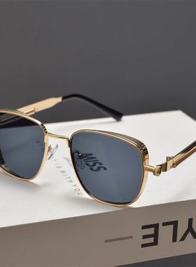 2025新款太阳镜男款高档蒸汽朋克金属复古墨镜防UV400紫外线眼镜