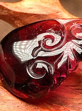 天然碧玺吊坠女款红碧西瓜碧挂坠