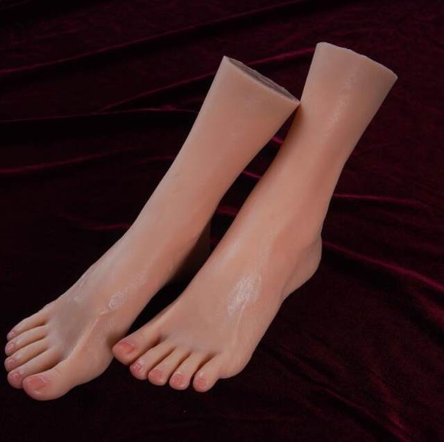 36-size platinum silicone simulated foot mold, foot mold, beautiful feet and jade feet online store, stockings shooting, real-person inversion painting