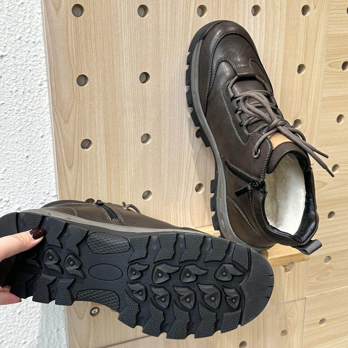 河南桑坡【登山男鞋】加厚羊毛保暖舒适送长辈2024秋冬新款,淘宝优惠券,粉丝福利购,淘宝优惠卷