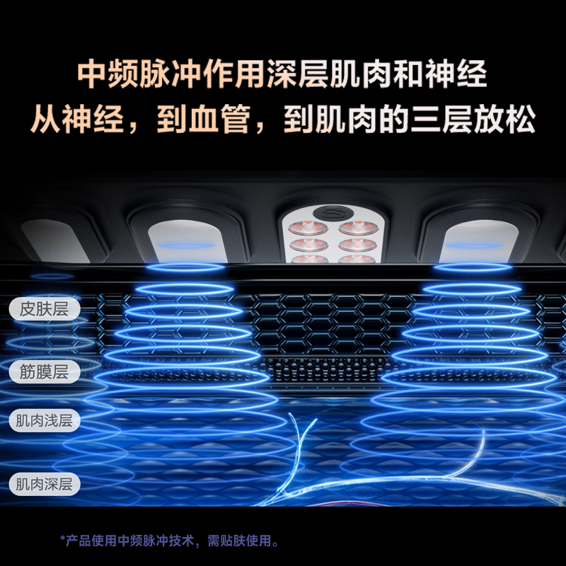 礼物skg腰部按摩仪W7豪华腰椎热敷器护腰带升级暖腹脉冲官方旗舰-图3