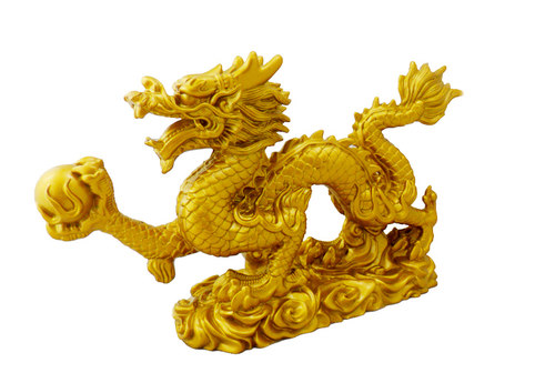 仿纯铜青龙白虎风水龙摆件工艺品铜质龙汉龙招财十二生肖金龙摆设 - 图0