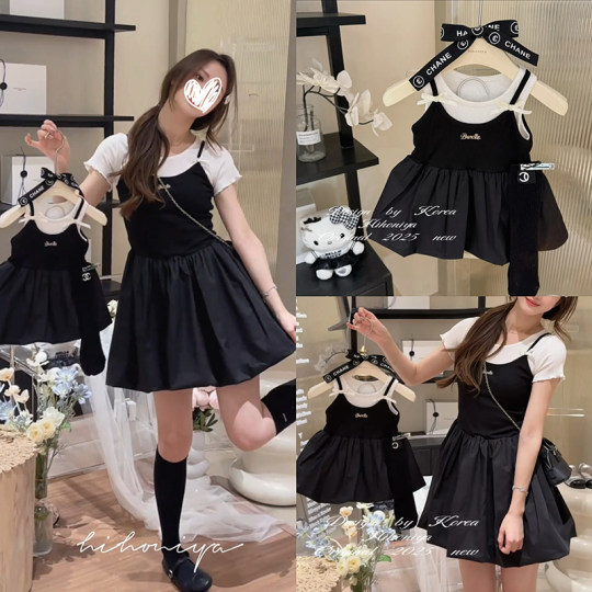 High-end street-style parent-child dress, mother-daughter dress, fashionable style