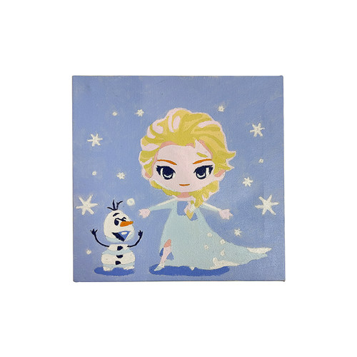 儿童玉桂狗库洛米数字油画手工diy油彩画填色画20*20全棉卡通涂鸦 - 图3