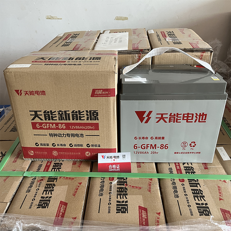 天能6-GFM-85/86 12V85/65AH中力小金刚合力电动叉车堆高车电池-图1