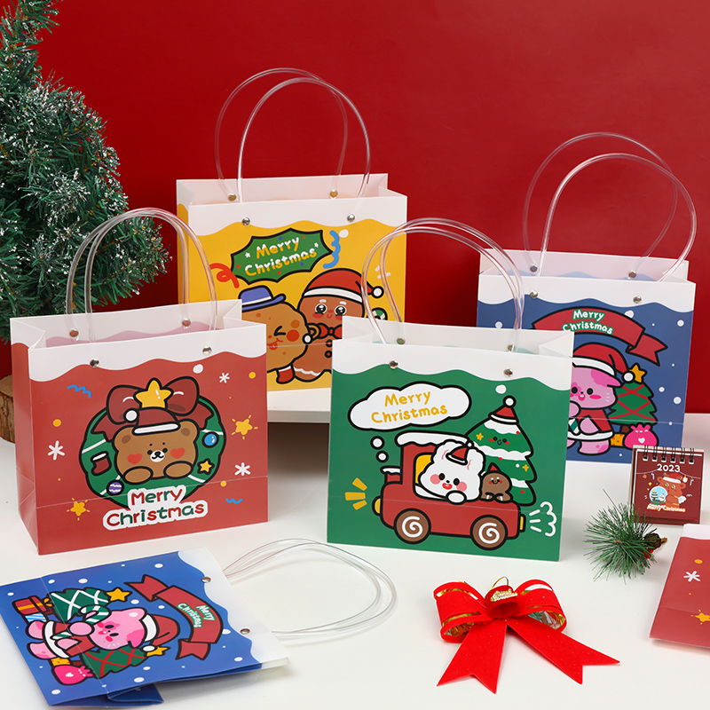 创意圣诞节幼儿园全班学生礼品袋卡通手提袋儿童生日礼物包装袋子 - 图1