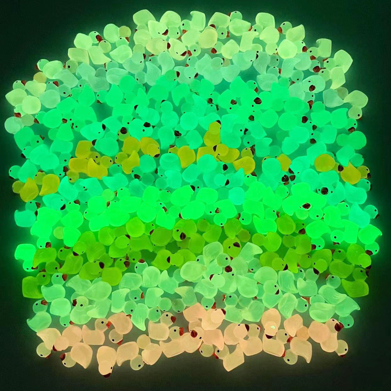 儿童节日活动赠送小礼品创意夜光小鸭子DIY仿真玩具奖励奖品