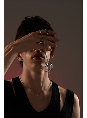 饰品系列可旋转箭头联名金属项链