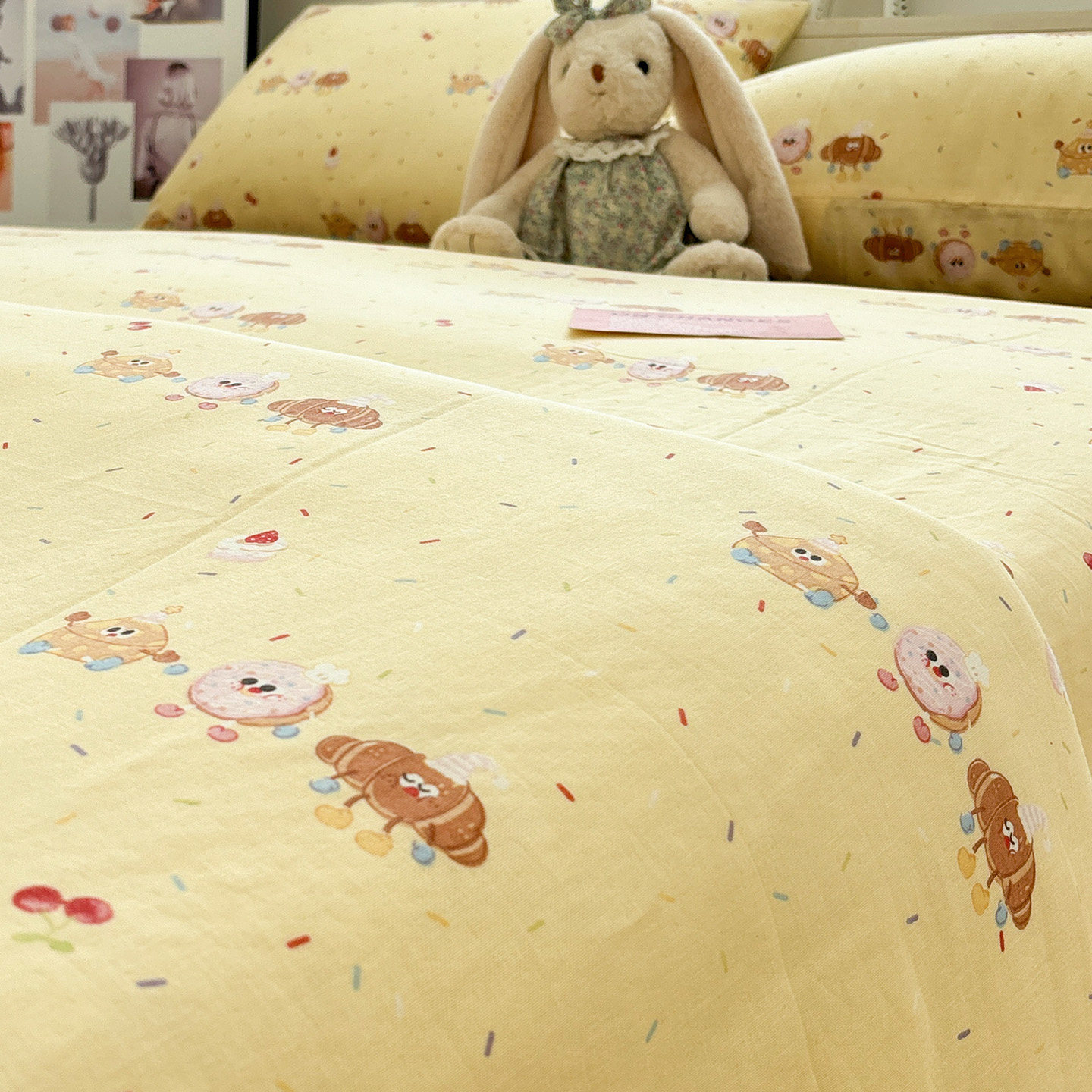 A类纯棉双层纱曲奇饼干仔床单单件全棉被套学生宿舍可配三四件套,淘宝优惠券,粉丝福利购,淘宝优惠卷