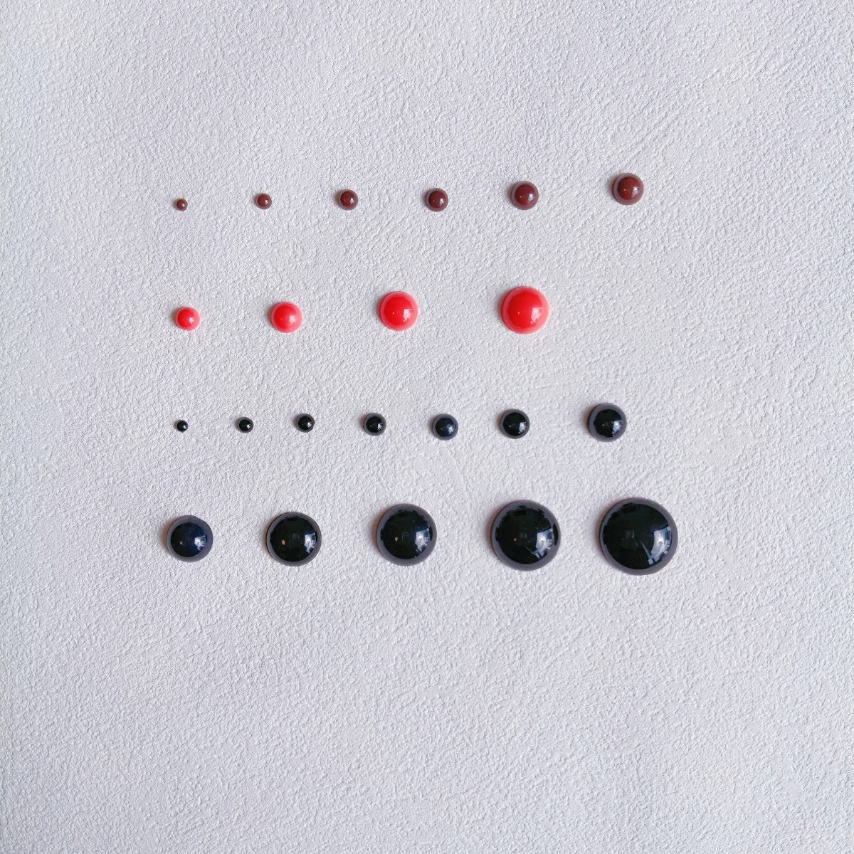 100颗黑色平底半圆珠子毛线钩针配件动物玩偶椭圆眼睛DIY手工材料,淘宝优惠券,粉丝福利购,淘宝优惠卷