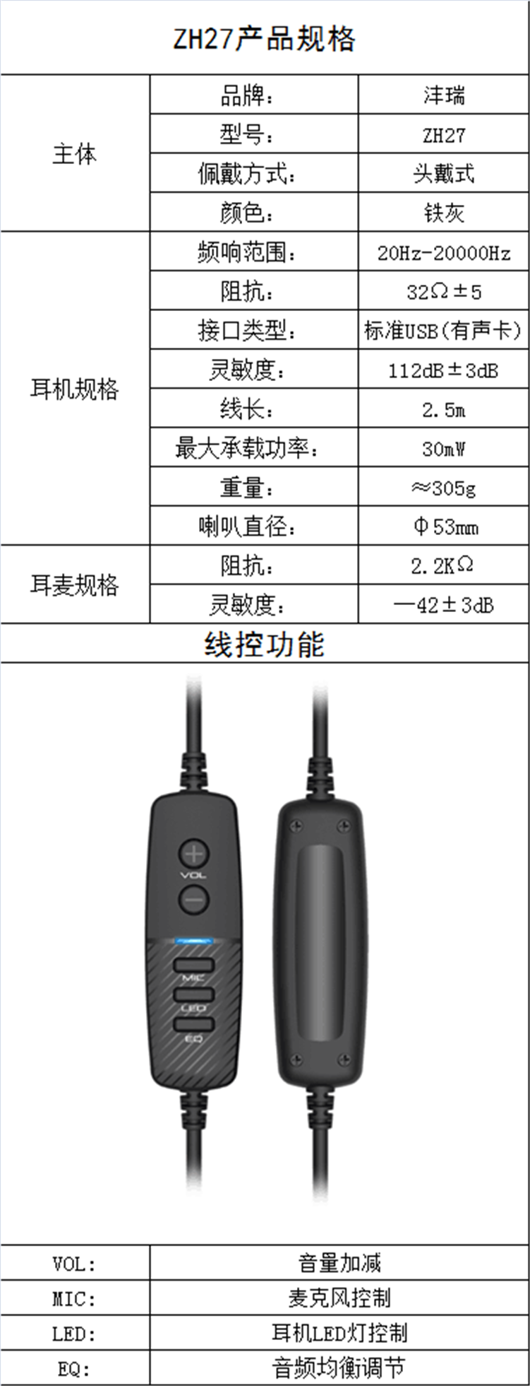 ZIDLI磁动力ZH27电竞吃鸡游戏耳机 USB7.1头戴式麦网吧咖专用线控 - 图3