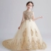 Trang phục thi đấu piano cho bé gái 2019 mới nhỏ chủ nhà tính khí haute couture trẻ em trình diễn - Váy trẻ em Váy trẻ em