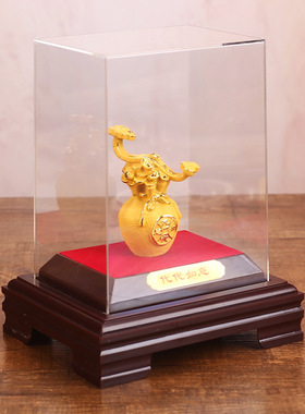 绒沙金代代如意人生如意开业乔迁摆设生日礼物结婚家居摆件