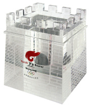 Special crystal base for torch relay in Beijing Olympics