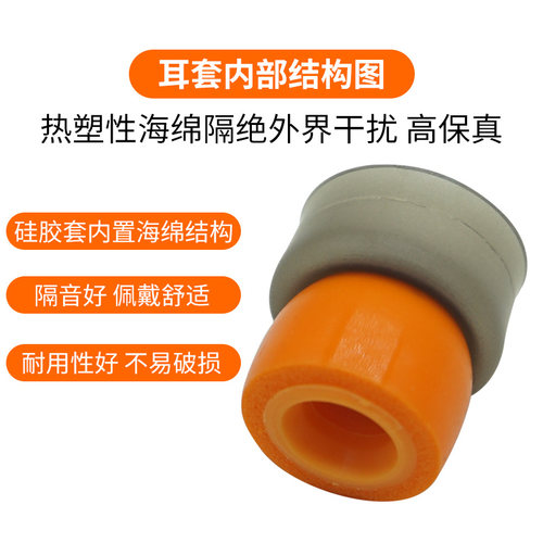 匈牙利Symbio耳塞套小橘套桔套海绵套对比c套sf套哥套舒尔威士顿 - 图0