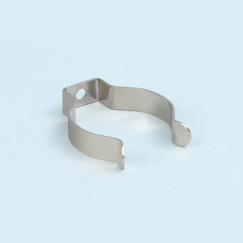 灯管夹固定支架不锈钢管卡弹簧弹片U型弹性卡扣卡箍锰钢T3T5T8T10 - 图1