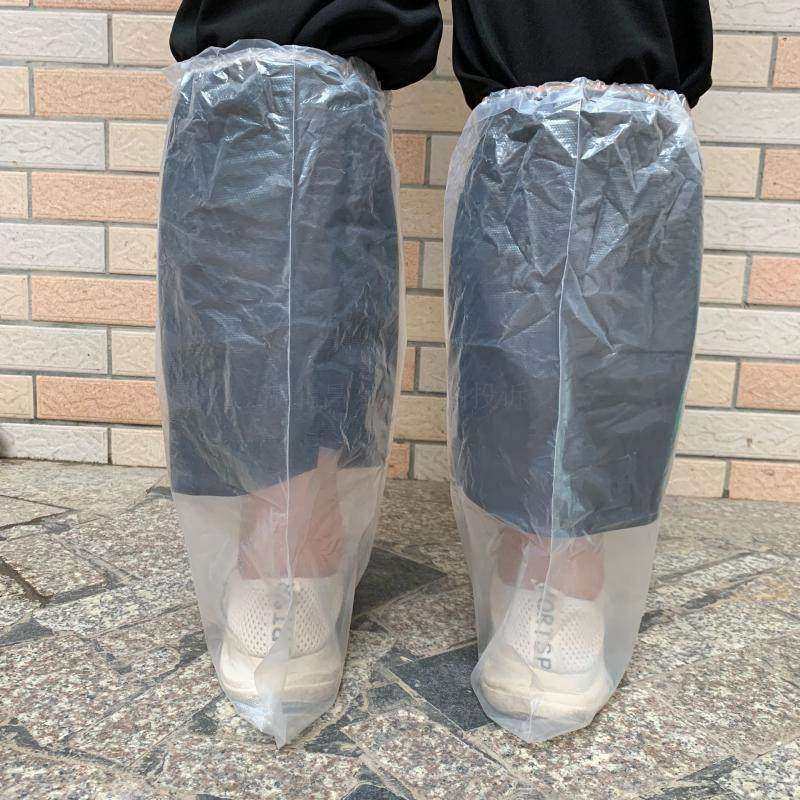 50只一次性塑料长筒靴套防水耐磨加厚鞋套下雨户外养殖畜牧蓝色,淘宝优惠券,粉丝福利购,淘宝优惠卷