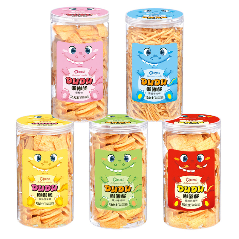 脆手工粗粮小米网红罐装牛排*锅巴 巧公主膨化食品