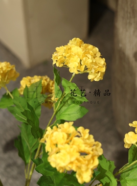 手感保湿木绣球仿真花绿色花束花艺摆件桌面装饰拍照道具造景