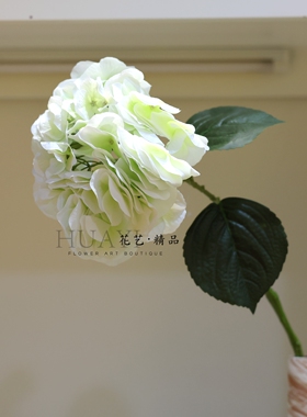 木绣球仿真绣球花单支装饰花艺紫色系家居摆件花束素材拍照道具