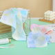 Children's pure cotton gauze small square towel thin washable