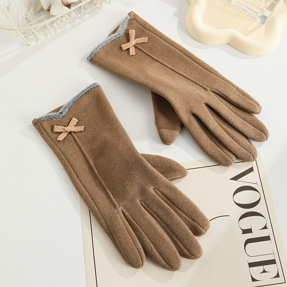 Gloves men's winter German velvet warm plus velvet gloves
