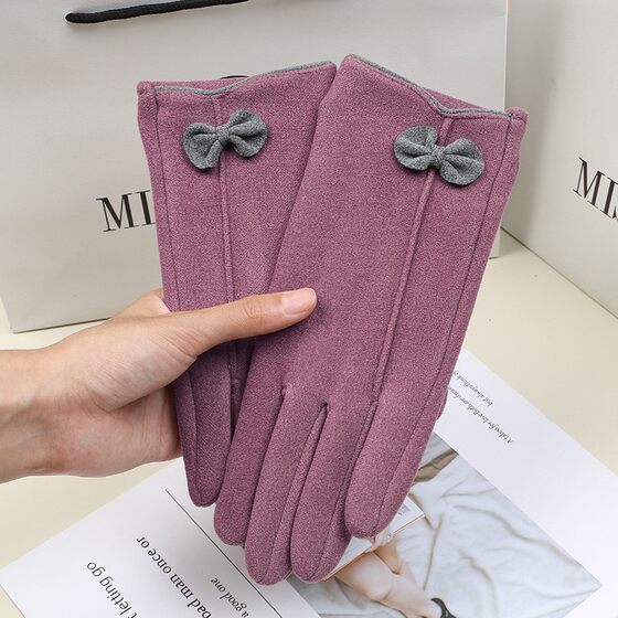 Gloves men's winter German velvet warm plus velvet gloves