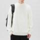 Solid color pullover half turtleneck sweater men's winter 2024