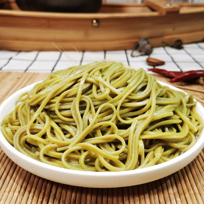 五木茶面 450g绿茶面日式抹茶面 纯正高级抹茶色冷面挂面代餐茶面