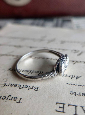 复古宫廷风双头蛇设计感男士戒指