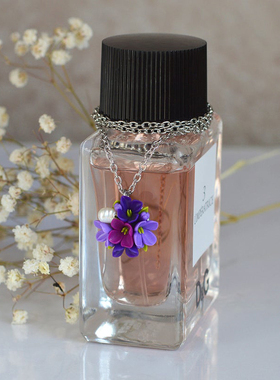 俄罗斯手工百搭植物花卉多色项链