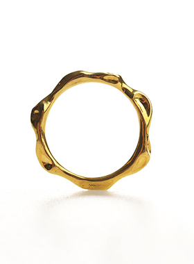 山略原创925纯银简约情侣戒指