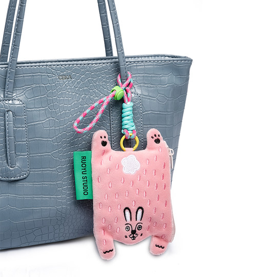 若愚工坊RUOYUSTUDIO原创设计可爱动物布艺耳机包零钱包钥匙包