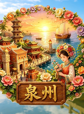 泉州金属冰箱贴旅游纪念品