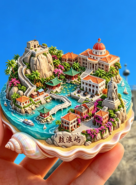 鼓浪屿金属冰箱贴旅游纪念品