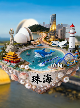 珠海金属冰箱贴旅游纪念品