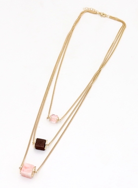 原创设计欧美饰品方块三层质感