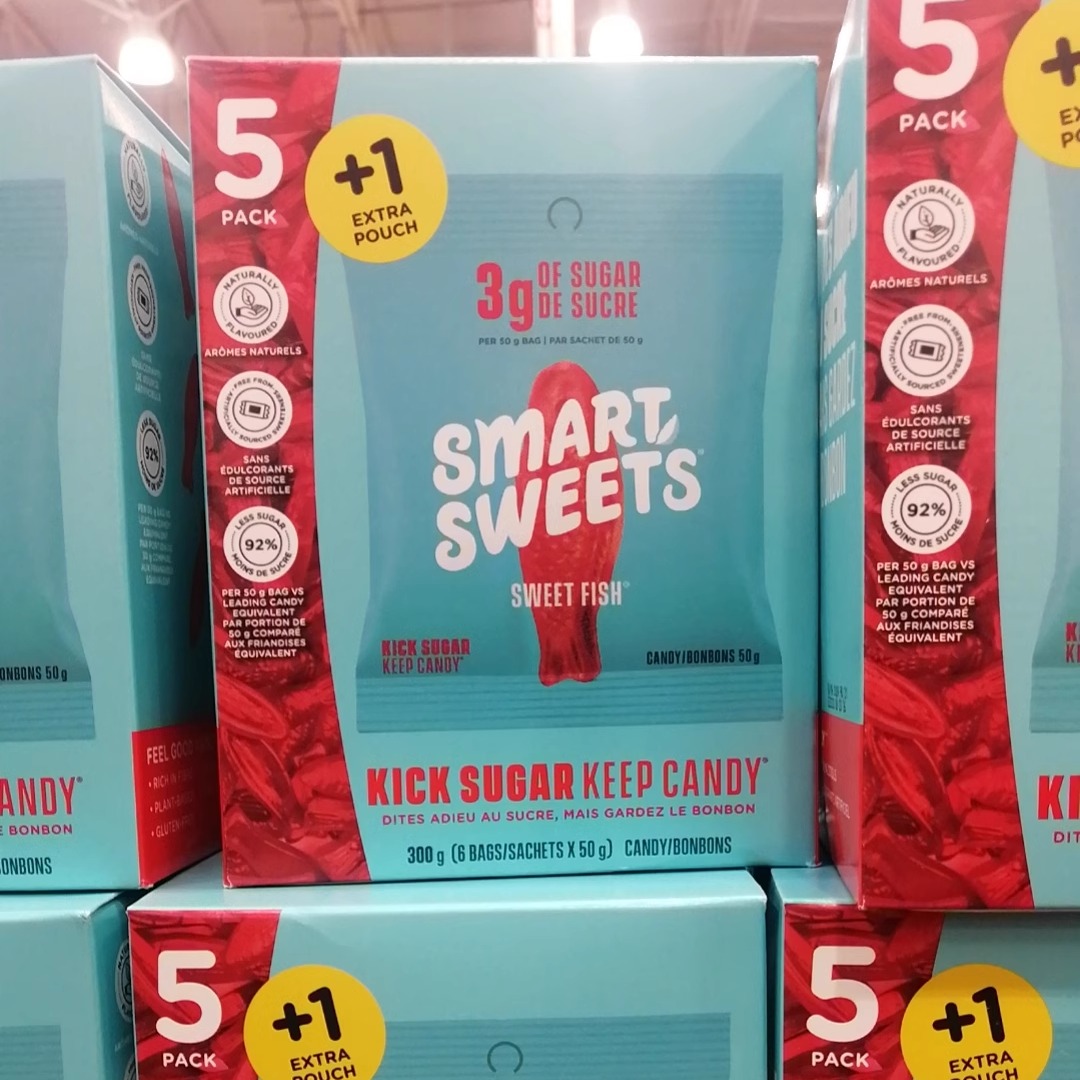 加拿大Smart Sweets小鱼膳食纤维软糖 50克×5包 - 图1