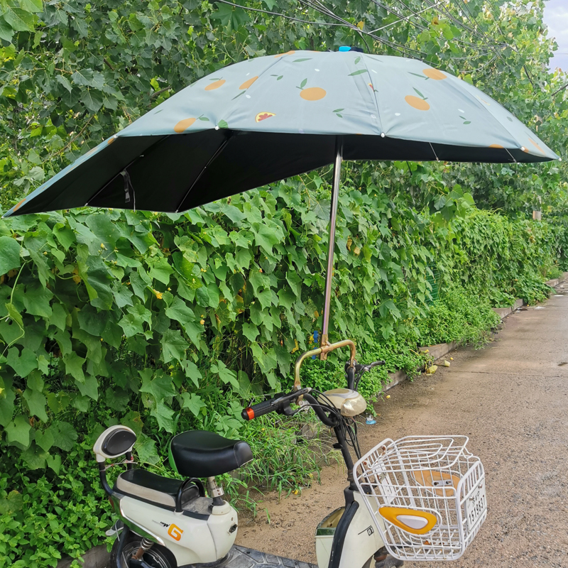 电动车遮阳伞电动踏板摩托车三轮车自行车雨棚篷防晒黑胶遮挡雨伞