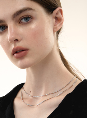 极光以南纯银蛇骨链气质项链首饰